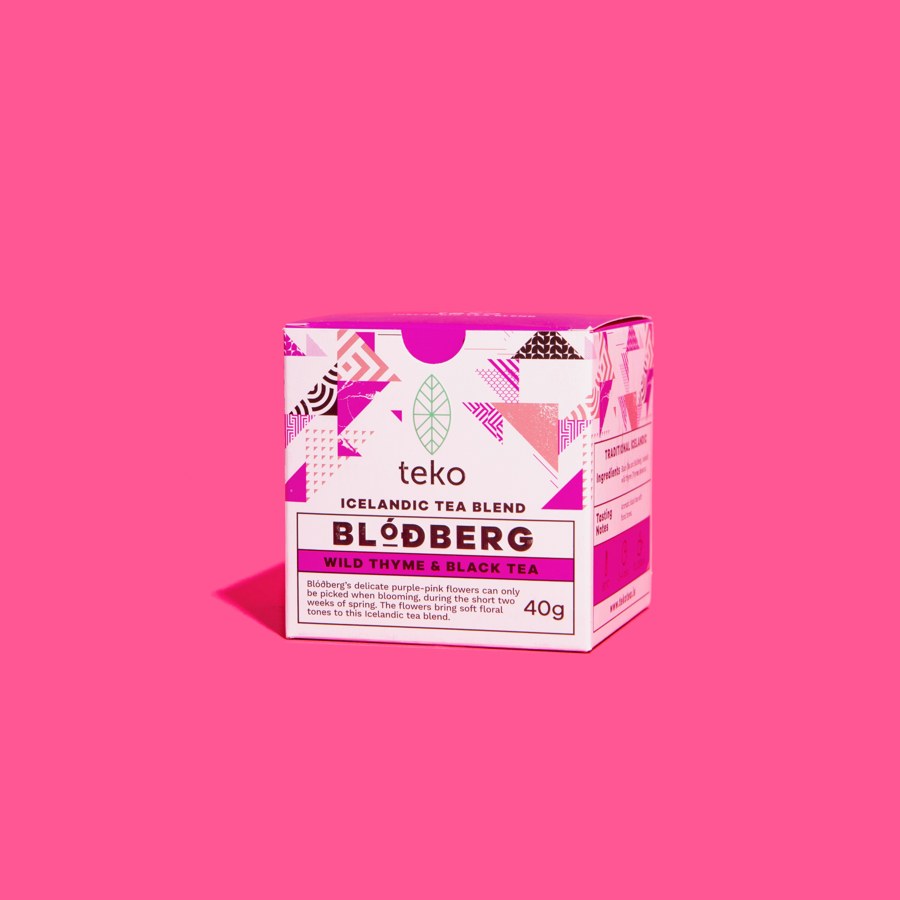 Teko BLÓÐBERG — Wild Thyme & Black Tea, Icelandic tea blend