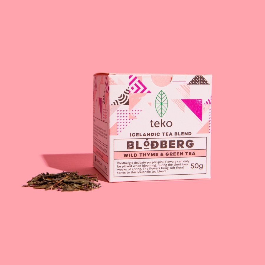 Teko BLÓÐBERG — Wild Thyme & Green Tea, Icelandic tea blend