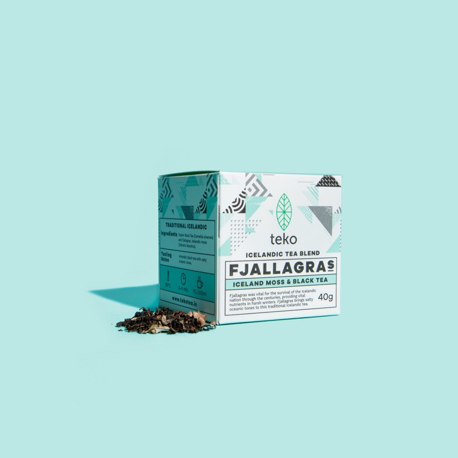 Teko FJALLAGRAS — Icelandic Moss & Black Tea, Icelandic tea blend